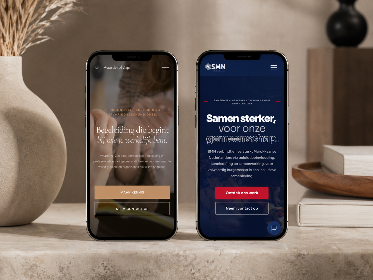 Webdesign mockup